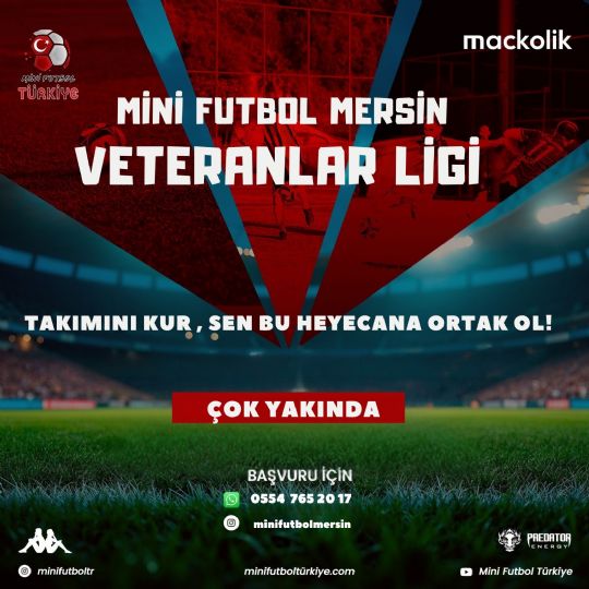 Mini Futbol Mersin Veteran Ligi ok Yaknda... 